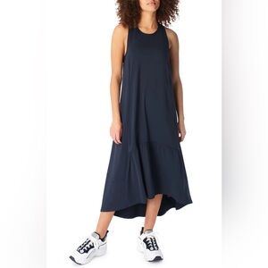 Sweaty Betty Ace Explorer Black Racerback Active Lightweight Midi Dress